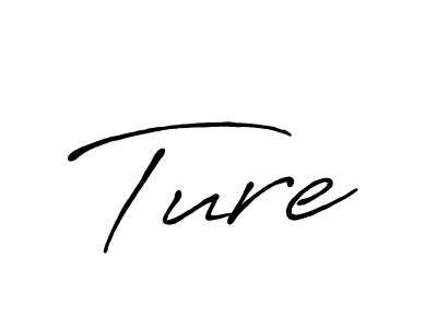 How to make Ture signature? Antro_Vectra_Bolder is a professional autograph style. Create handwritten signature for Ture name. Ture signature style 7 images and pictures png