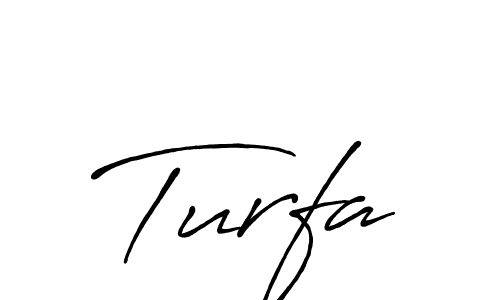 Similarly Antro_Vectra_Bolder is the best handwritten signature design. Signature creator online .You can use it as an online autograph creator for name Turfa. Turfa signature style 7 images and pictures png