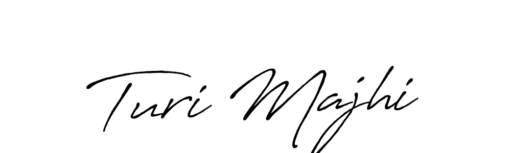 Turi Majhi stylish signature style. Best Handwritten Sign (Antro_Vectra_Bolder) for my name. Handwritten Signature Collection Ideas for my name Turi Majhi. Turi Majhi signature style 7 images and pictures png