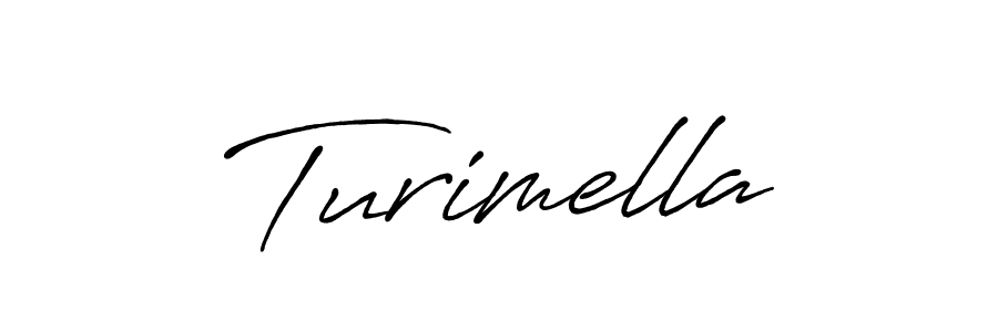 How to make Turimella name signature. Use Antro_Vectra_Bolder style for creating short signs online. This is the latest handwritten sign. Turimella signature style 7 images and pictures png