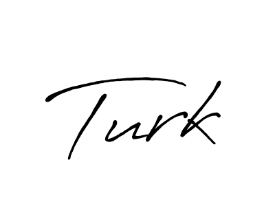 Turk stylish signature style. Best Handwritten Sign (Antro_Vectra_Bolder) for my name. Handwritten Signature Collection Ideas for my name Turk. Turk signature style 7 images and pictures png