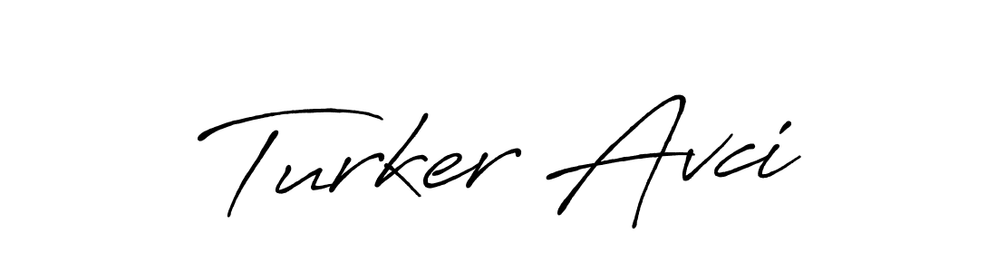 How to make Turker Avci signature? Antro_Vectra_Bolder is a professional autograph style. Create handwritten signature for Turker Avci name. Turker Avci signature style 7 images and pictures png