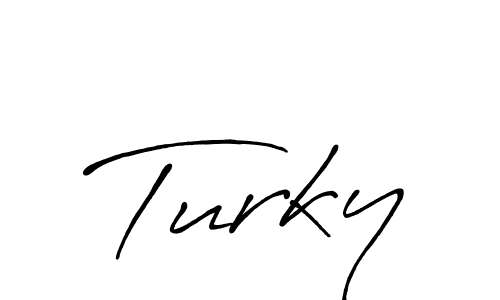 Similarly Antro_Vectra_Bolder is the best handwritten signature design. Signature creator online .You can use it as an online autograph creator for name Turky. Turky signature style 7 images and pictures png