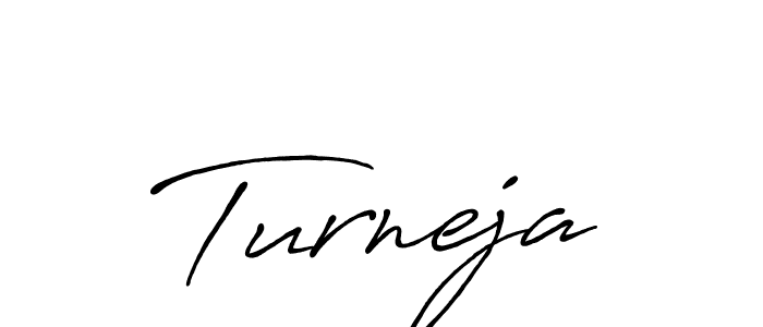 The best way (Antro_Vectra_Bolder) to make a short signature is to pick only two or three words in your name. The name Turneja include a total of six letters. For converting this name. Turneja signature style 7 images and pictures png