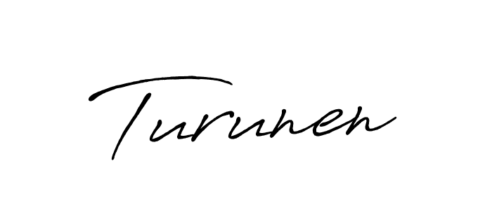 You should practise on your own different ways (Antro_Vectra_Bolder) to write your name (Turunen) in signature. don't let someone else do it for you. Turunen signature style 7 images and pictures png