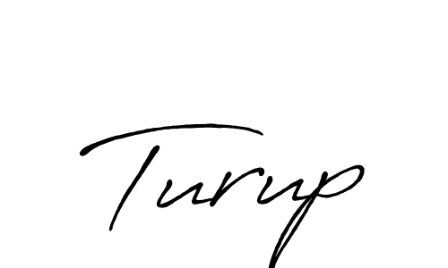 Make a beautiful signature design for name Turup. With this signature (Antro_Vectra_Bolder) style, you can create a handwritten signature for free. Turup signature style 7 images and pictures png