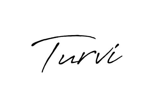 The best way (Antro_Vectra_Bolder) to make a short signature is to pick only two or three words in your name. The name Turvi include a total of six letters. For converting this name. Turvi signature style 7 images and pictures png