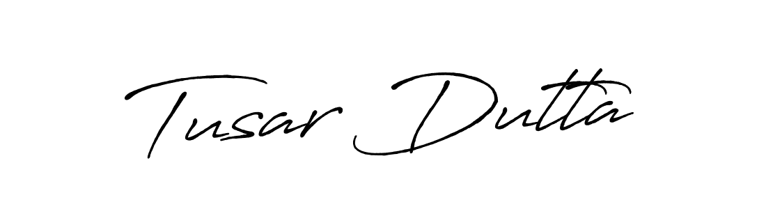 Use a signature maker to create a handwritten signature online. With this signature software, you can design (Antro_Vectra_Bolder) your own signature for name Tusar Dutta. Tusar Dutta signature style 7 images and pictures png