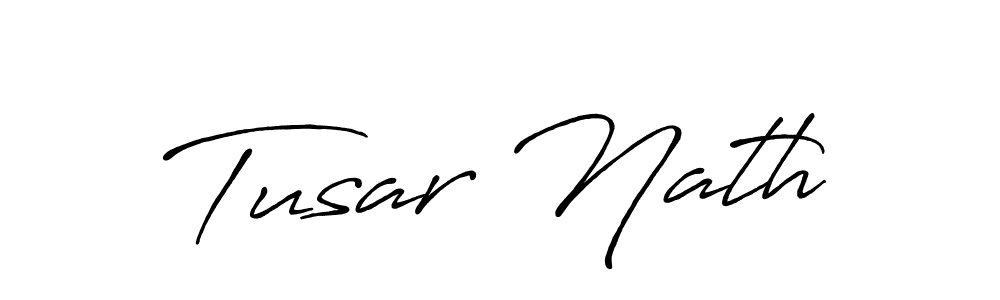 The best way (Antro_Vectra_Bolder) to make a short signature is to pick only two or three words in your name. The name Tusar Nath include a total of six letters. For converting this name. Tusar Nath signature style 7 images and pictures png
