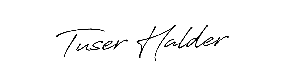 This is the best signature style for the Tuser Halder name. Also you like these signature font (Antro_Vectra_Bolder). Mix name signature. Tuser Halder signature style 7 images and pictures png