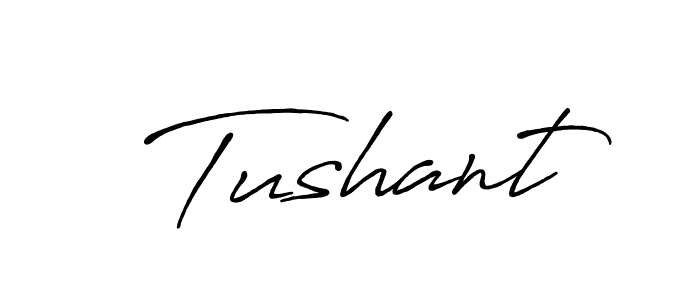 Also we have Tushant name is the best signature style. Create professional handwritten signature collection using Antro_Vectra_Bolder autograph style. Tushant signature style 7 images and pictures png