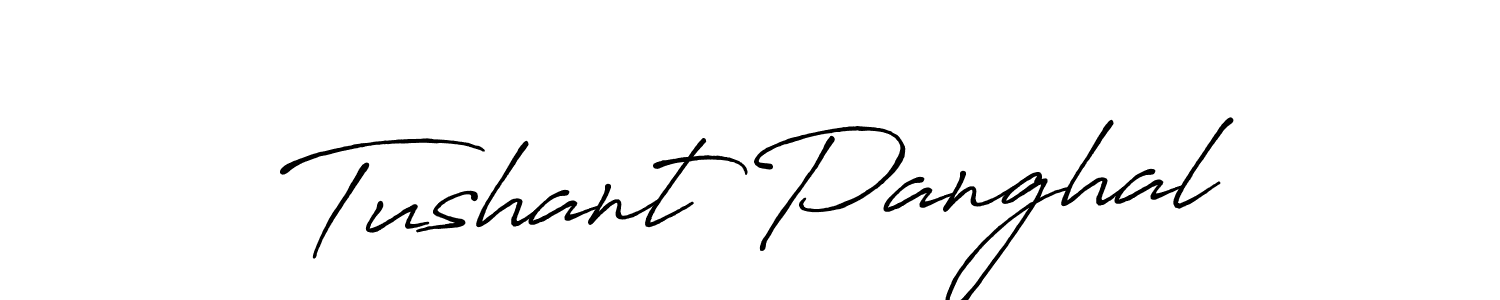 Design your own signature with our free online signature maker. With this signature software, you can create a handwritten (Antro_Vectra_Bolder) signature for name Tushant Panghal. Tushant Panghal signature style 7 images and pictures png