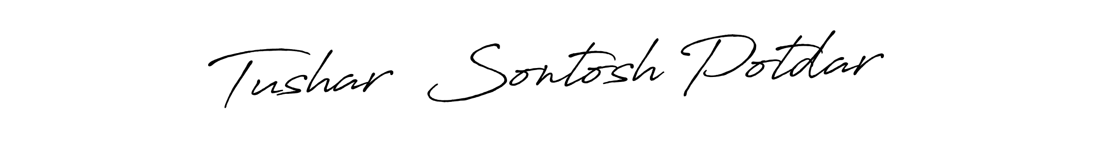 if you are searching for the best signature style for your name Tushar  Sontosh Potdar. so please give up your signature search. here we have designed multiple signature styles  using Antro_Vectra_Bolder. Tushar  Sontosh Potdar signature style 7 images and pictures png