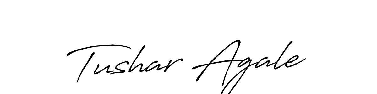 It looks lik you need a new signature style for name Tushar Agale. Design unique handwritten (Antro_Vectra_Bolder) signature with our free signature maker in just a few clicks. Tushar Agale signature style 7 images and pictures png