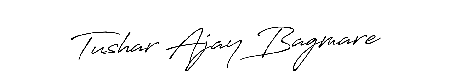 How to Draw Tushar Ajay Bagmare signature style? Antro_Vectra_Bolder is a latest design signature styles for name Tushar Ajay Bagmare. Tushar Ajay Bagmare signature style 7 images and pictures png