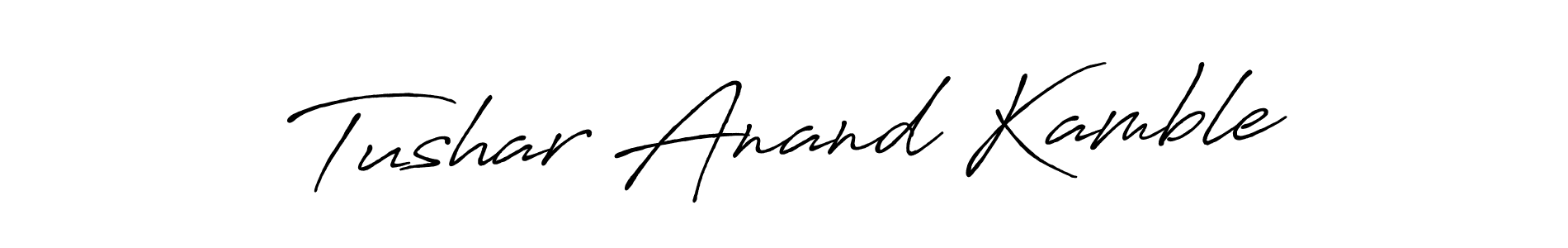 This is the best signature style for the Tushar Anand Kamble name. Also you like these signature font (Antro_Vectra_Bolder). Mix name signature. Tushar Anand Kamble signature style 7 images and pictures png