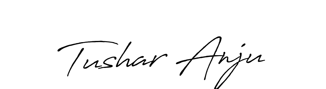 How to Draw Tushar Anju signature style? Antro_Vectra_Bolder is a latest design signature styles for name Tushar Anju. Tushar Anju signature style 7 images and pictures png