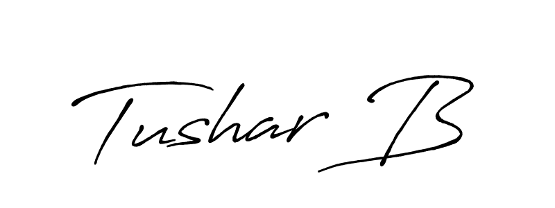 How to Draw Tushar B signature style? Antro_Vectra_Bolder is a latest design signature styles for name Tushar B. Tushar B signature style 7 images and pictures png