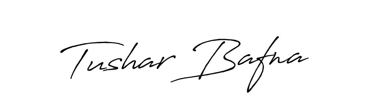 Tushar Bafna stylish signature style. Best Handwritten Sign (Antro_Vectra_Bolder) for my name. Handwritten Signature Collection Ideas for my name Tushar Bafna. Tushar Bafna signature style 7 images and pictures png