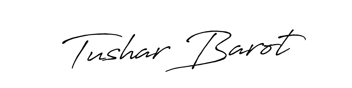 You should practise on your own different ways (Antro_Vectra_Bolder) to write your name (Tushar Barot) in signature. don't let someone else do it for you. Tushar Barot signature style 7 images and pictures png
