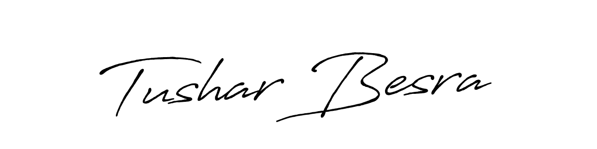 How to make Tushar Besra signature? Antro_Vectra_Bolder is a professional autograph style. Create handwritten signature for Tushar Besra name. Tushar Besra signature style 7 images and pictures png