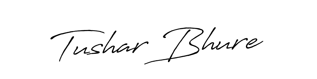 Make a beautiful signature design for name Tushar Bhure. With this signature (Antro_Vectra_Bolder) style, you can create a handwritten signature for free. Tushar Bhure signature style 7 images and pictures png