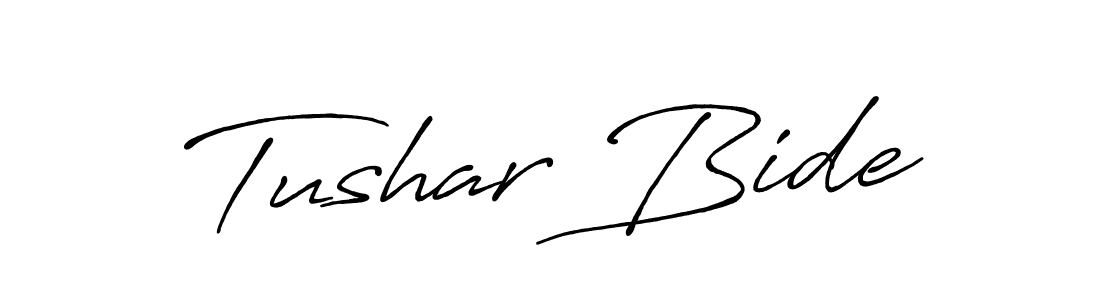 Once you've used our free online signature maker to create your best signature Antro_Vectra_Bolder style, it's time to enjoy all of the benefits that Tushar Bide name signing documents. Tushar Bide signature style 7 images and pictures png