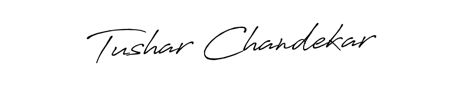Also we have Tushar Chandekar name is the best signature style. Create professional handwritten signature collection using Antro_Vectra_Bolder autograph style. Tushar Chandekar signature style 7 images and pictures png