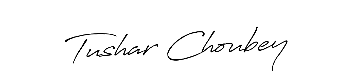 Make a short Tushar Choubey signature style. Manage your documents anywhere anytime using Antro_Vectra_Bolder. Create and add eSignatures, submit forms, share and send files easily. Tushar Choubey signature style 7 images and pictures png