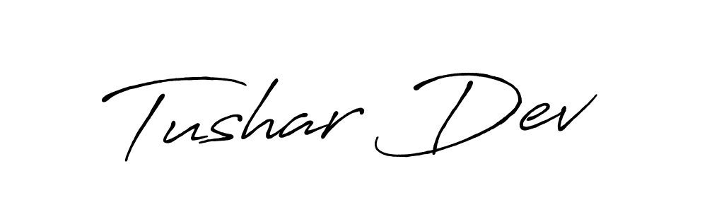It looks lik you need a new signature style for name Tushar Dev. Design unique handwritten (Antro_Vectra_Bolder) signature with our free signature maker in just a few clicks. Tushar Dev signature style 7 images and pictures png