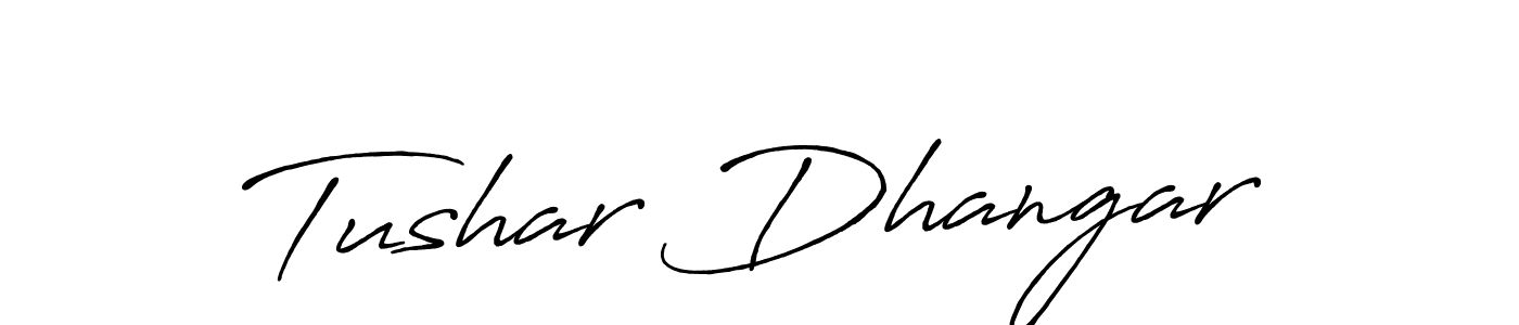 Make a beautiful signature design for name Tushar Dhangar. Use this online signature maker to create a handwritten signature for free. Tushar Dhangar signature style 7 images and pictures png