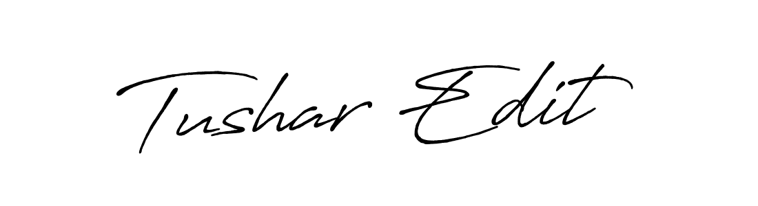 Use a signature maker to create a handwritten signature online. With this signature software, you can design (Antro_Vectra_Bolder) your own signature for name Tushar Edit. Tushar Edit signature style 7 images and pictures png