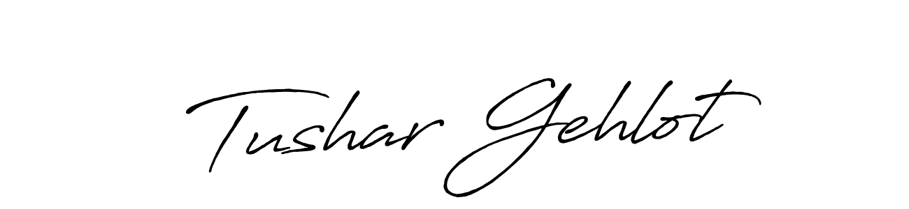 Antro_Vectra_Bolder is a professional signature style that is perfect for those who want to add a touch of class to their signature. It is also a great choice for those who want to make their signature more unique. Get Tushar Gehlot name to fancy signature for free. Tushar Gehlot signature style 7 images and pictures png