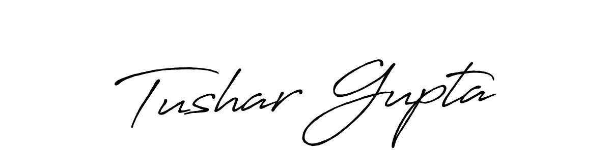 Make a beautiful signature design for name Tushar Gupta. With this signature (Antro_Vectra_Bolder) style, you can create a handwritten signature for free. Tushar Gupta signature style 7 images and pictures png