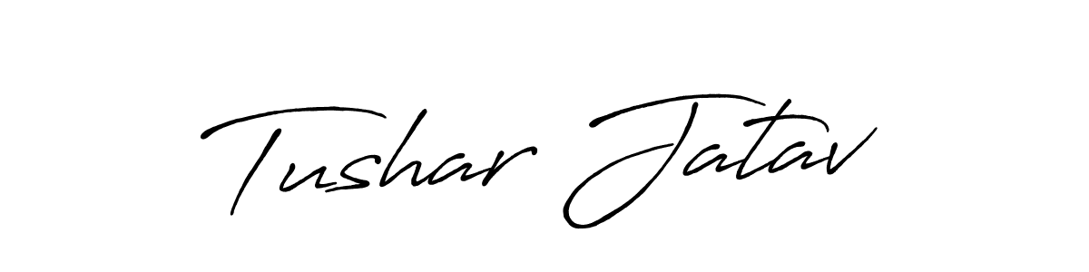 This is the best signature style for the Tushar Jatav name. Also you like these signature font (Antro_Vectra_Bolder). Mix name signature. Tushar Jatav signature style 7 images and pictures png