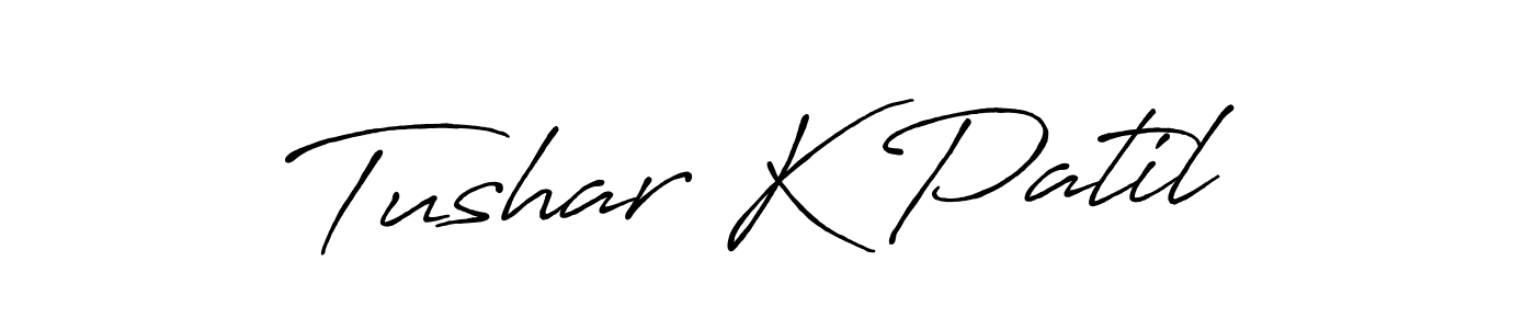 How to make Tushar K Patil signature? Antro_Vectra_Bolder is a professional autograph style. Create handwritten signature for Tushar K Patil name. Tushar K Patil signature style 7 images and pictures png