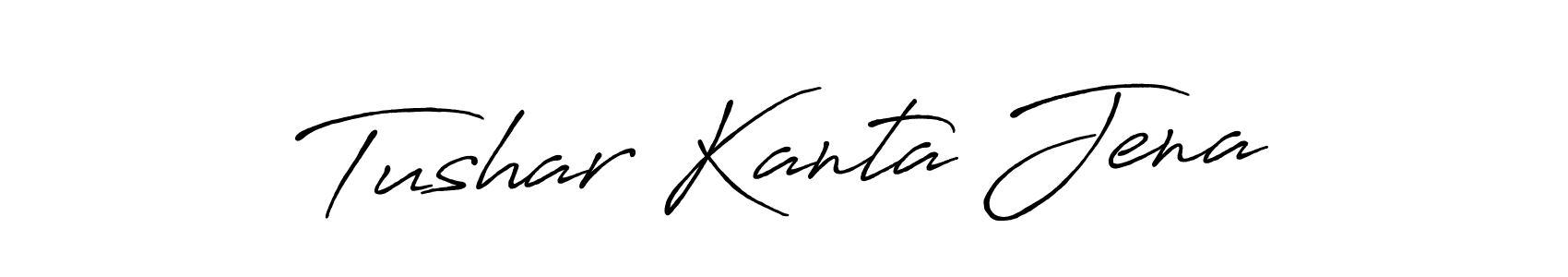 Create a beautiful signature design for name Tushar Kanta Jena. With this signature (Antro_Vectra_Bolder) fonts, you can make a handwritten signature for free. Tushar Kanta Jena signature style 7 images and pictures png