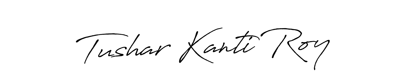 Make a beautiful signature design for name Tushar Kanti Roy. With this signature (Antro_Vectra_Bolder) style, you can create a handwritten signature for free. Tushar Kanti Roy signature style 7 images and pictures png