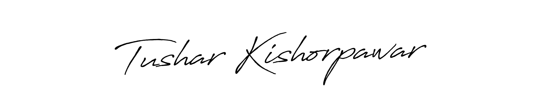 Tushar Kishorpawar stylish signature style. Best Handwritten Sign (Antro_Vectra_Bolder) for my name. Handwritten Signature Collection Ideas for my name Tushar Kishorpawar. Tushar Kishorpawar signature style 7 images and pictures png