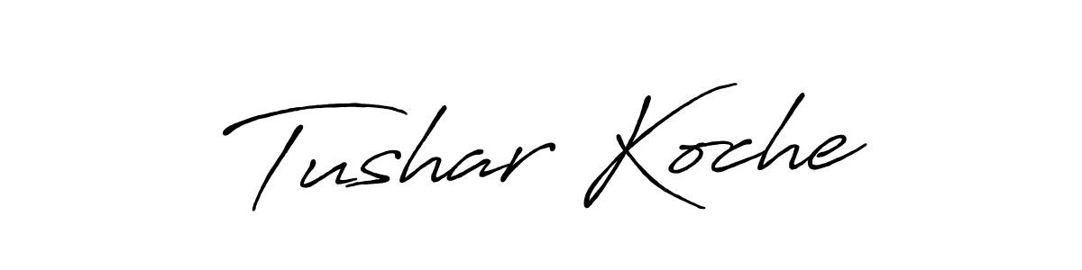 Here are the top 10 professional signature styles for the name Tushar Koche. These are the best autograph styles you can use for your name. Tushar Koche signature style 7 images and pictures png