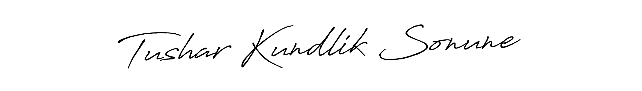 How to make Tushar Kundlik Sonune signature? Antro_Vectra_Bolder is a professional autograph style. Create handwritten signature for Tushar Kundlik Sonune name. Tushar Kundlik Sonune signature style 7 images and pictures png