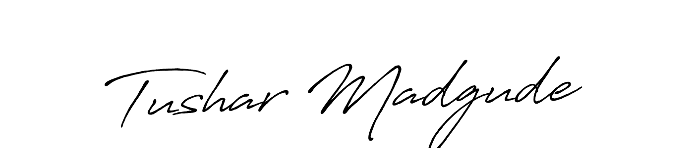 Make a beautiful signature design for name Tushar Madgude. Use this online signature maker to create a handwritten signature for free. Tushar Madgude signature style 7 images and pictures png