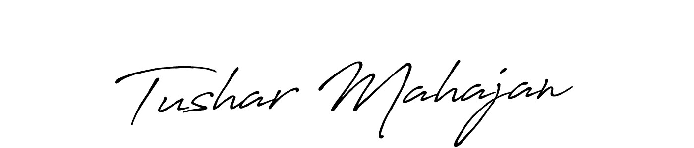 Antro_Vectra_Bolder is a professional signature style that is perfect for those who want to add a touch of class to their signature. It is also a great choice for those who want to make their signature more unique. Get Tushar Mahajan name to fancy signature for free. Tushar Mahajan signature style 7 images and pictures png