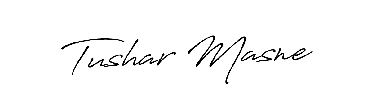 How to Draw Tushar Masne signature style? Antro_Vectra_Bolder is a latest design signature styles for name Tushar Masne. Tushar Masne signature style 7 images and pictures png