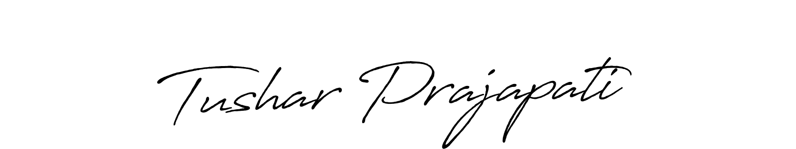 How to make Tushar Prajapati signature? Antro_Vectra_Bolder is a professional autograph style. Create handwritten signature for Tushar Prajapati name. Tushar Prajapati signature style 7 images and pictures png