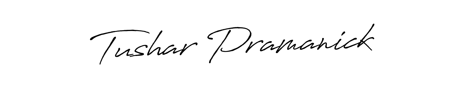 How to Draw Tushar Pramanick signature style? Antro_Vectra_Bolder is a latest design signature styles for name Tushar Pramanick. Tushar Pramanick signature style 7 images and pictures png