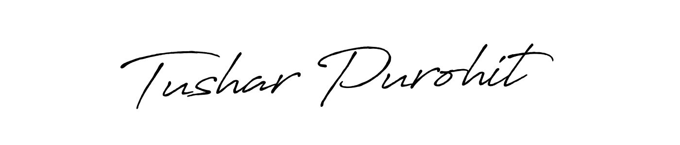 The best way (Antro_Vectra_Bolder) to make a short signature is to pick only two or three words in your name. The name Tushar Purohit include a total of six letters. For converting this name. Tushar Purohit signature style 7 images and pictures png