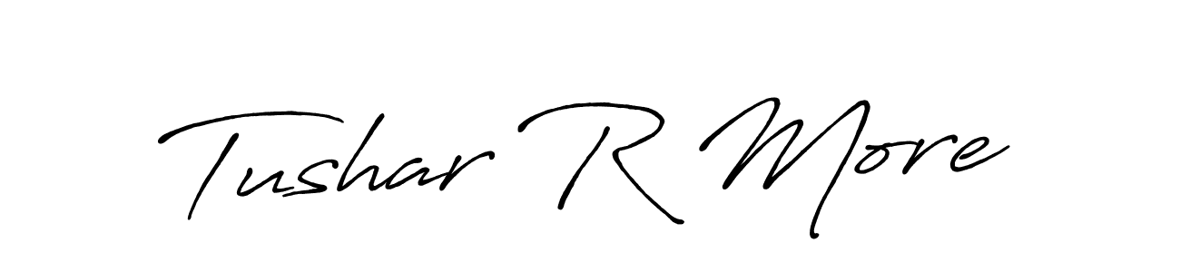 Also You can easily find your signature by using the search form. We will create Tushar R More name handwritten signature images for you free of cost using Antro_Vectra_Bolder sign style. Tushar R More signature style 7 images and pictures png