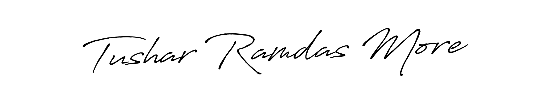 Create a beautiful signature design for name Tushar Ramdas More. With this signature (Antro_Vectra_Bolder) fonts, you can make a handwritten signature for free. Tushar Ramdas More signature style 7 images and pictures png