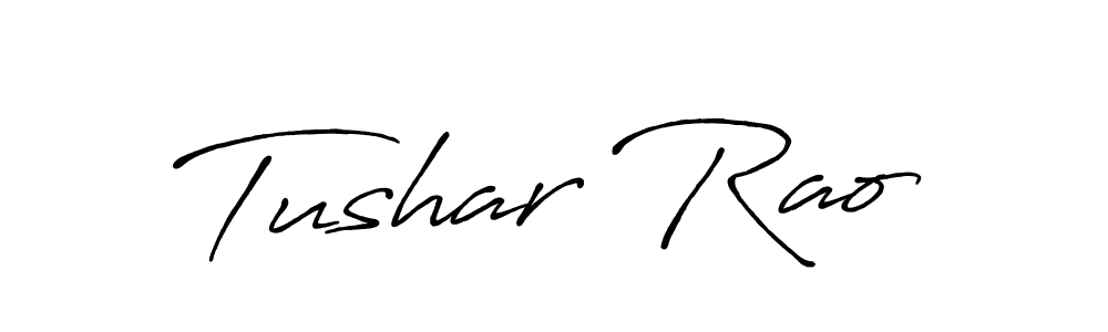 Make a beautiful signature design for name Tushar Rao. With this signature (Antro_Vectra_Bolder) style, you can create a handwritten signature for free. Tushar Rao signature style 7 images and pictures png